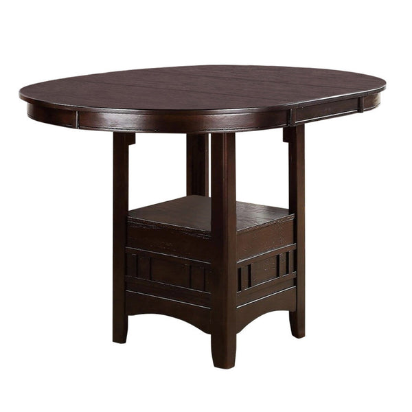 Wooden Counter Height Table, Brown