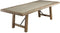 Wooden Dining Table, Rustic Oak Brown