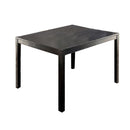Wooden Dining Table Set Of 5, Black and Gray