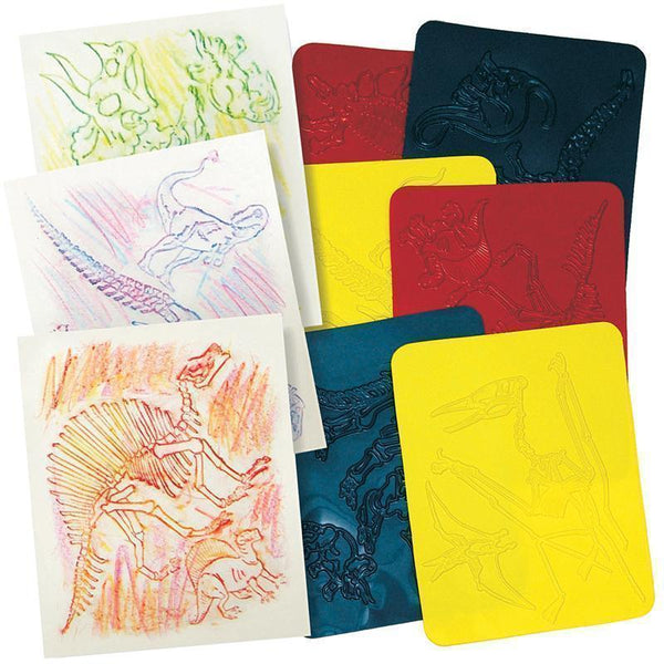 DINOSAUR RUBBING PLATES-Arts & Crafts-JadeMoghul Inc.