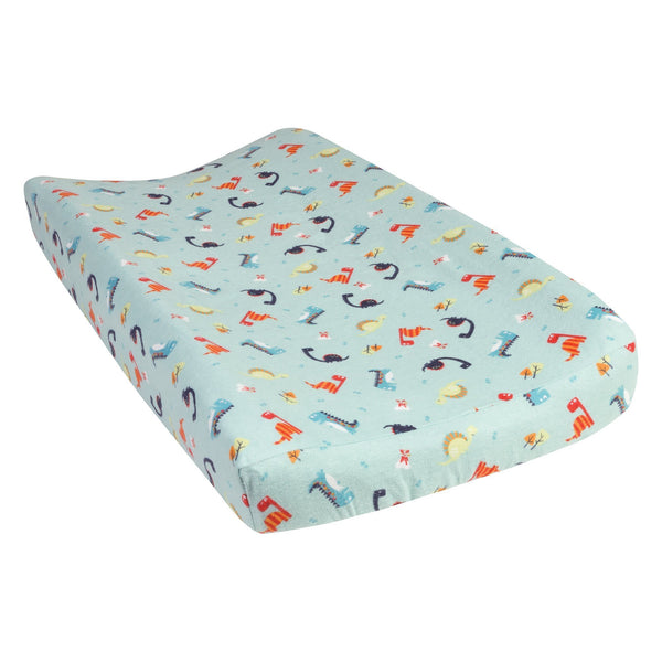 Dinosaurs Deluxe Flannel Changing Pad Cover-WHIM-B-JadeMoghul Inc.