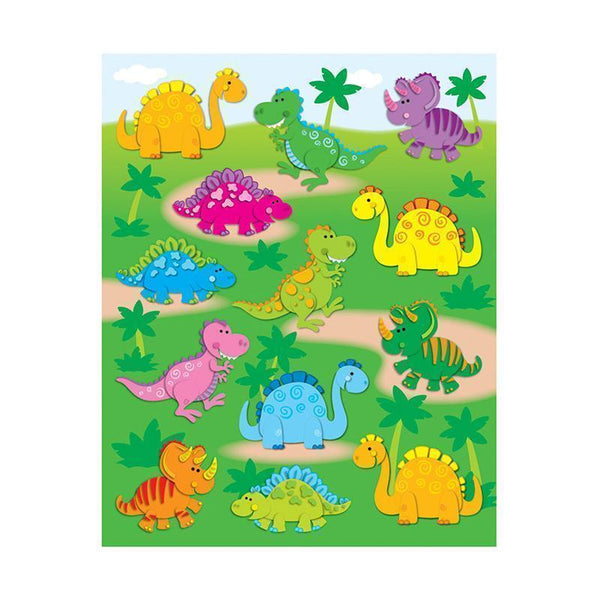 DINOSAURS SHAPE STICKERS 78PK-Learning Materials-JadeMoghul Inc.