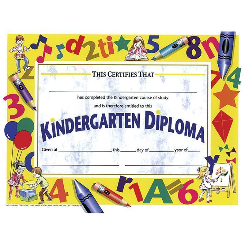 DIPLOMAS KINDERGARTEN 30/PK 8.5X11-Supplies-JadeMoghul Inc.