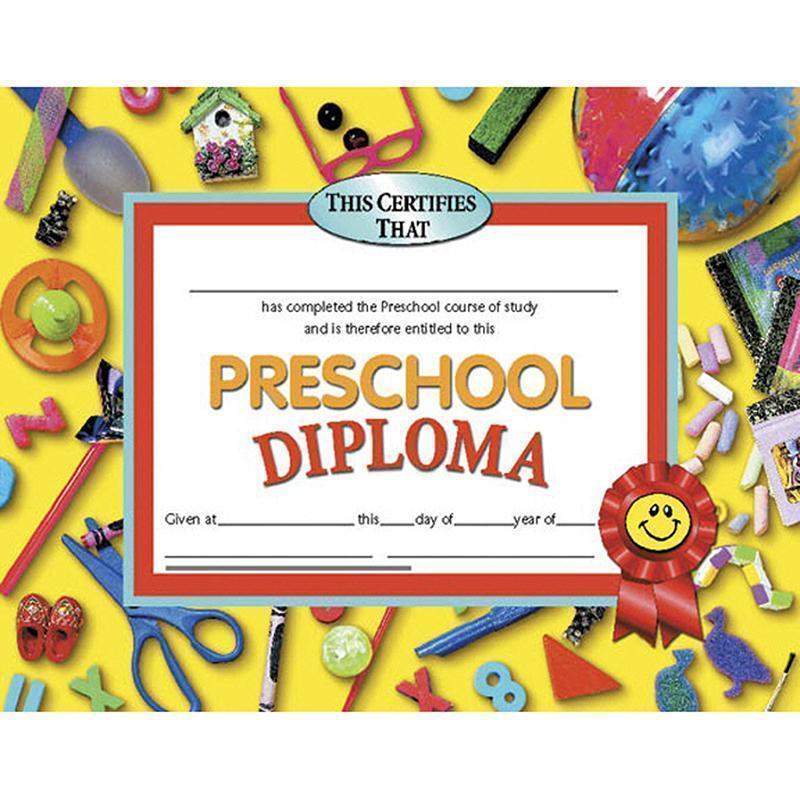 DIPLOMAS PRESCHOOL 30/PK 8.5 X 11-Supplies-JadeMoghul Inc.