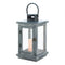 Scented Candles Distressed Gray Lantern With Led Candle