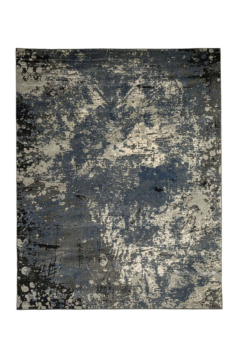 Distressed Polyester Area Rug With Jute Mesh Backing, Small, Multicolor-Rugs-Multicolor-Polyester & Jute Mesh-JadeMoghul Inc.