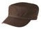 District - Distressed Military Hat. DT605-Caps-Chocolate Brown-OSFA-JadeMoghul Inc.