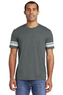 District Game Tee. DT376-T-Shirts-Heathered Charcoal/ White-XS-JadeMoghul Inc.