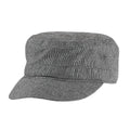 District Houndstooth Military Hat DT619-Caps-Black/White-OSFA-JadeMoghul Inc.