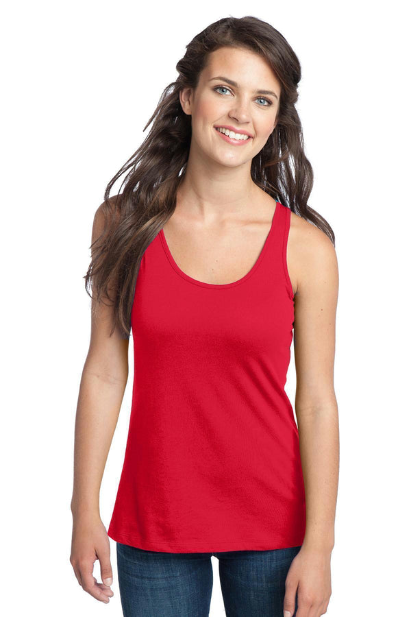 District - Juniors 60/40 Racerback Tank. DT237-T-shirts-New Red-4XL-JadeMoghul Inc.