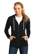 District - Juniors Core Fleece Full-Zip Hoodie DT290-Sweatshirts/Fleece-Black-4XL-JadeMoghul Inc.