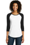 District Juniors Very Important Tee 3/4-Sleeve Raglan. DT6211-T-shirts-Black/ White-4XL-JadeMoghul Inc.