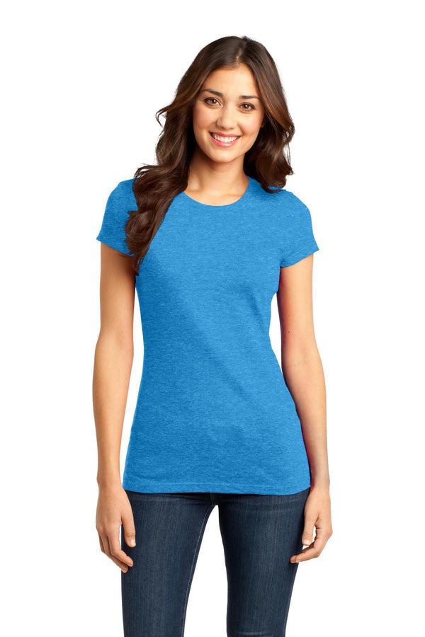 District - Juniors Very Important Tee. DT6001-T-shirts-Heathered Bright Turquoise-3XL-JadeMoghul Inc.
