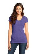 District - Juniors Very Important Tee V-Neck. DT6501-T-shirts-Heathered Purple-M-JadeMoghul Inc.