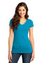 District - Juniors Very Important Tee V-Neck. DT6501-T-shirts-Light Turquoise-L-JadeMoghul Inc.
