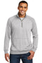District Lightweight Fleece 1/4-Zip. DM392-Sweatshirts/Fleece-Heathered Grey-XS-JadeMoghul Inc.