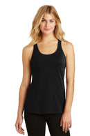 District Made Ladies 60/40 Gathered Racerback Tank. DM420-T-shirts-Black-4XL-JadeMoghul Inc.