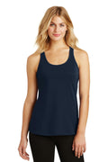 District Made Ladies 60/40 Gathered Racerback Tank. DM420-T-shirts-New Navy-4XL-JadeMoghul Inc.