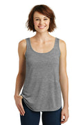 District Made Ladies Drapey Tank. DM414-T-shirts-Heathered Nickel-4XL-JadeMoghul Inc.