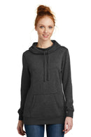 District Made Ladies Lightweight Fleece Hoodie. DM493-Sweatshirts/fleece-Heathered Black-4XL-JadeMoghul Inc.