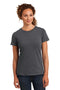 District Made Ladies Perfect Blend Crew Tee. DM108L-T-shirts-Heathered Charcoal-4XL-JadeMoghul Inc.