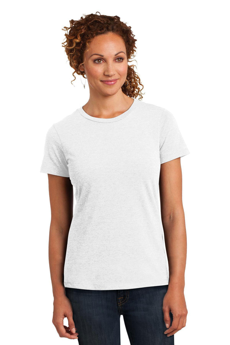 District Made Ladies Perfect Blend Crew Tee. DM108L-T-shirts-White-3XL-JadeMoghul Inc.