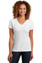 District Made Ladies Perfect BlendV-Neck Tee. DM1190L-T-shirts-White-4XL-JadeMoghul Inc.