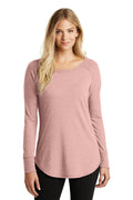 District Made Ladies Perfect Tri Long Sleeve . DT132L-T-shirts-Blush Frost-XS-JadeMoghul Inc.