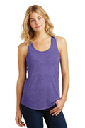 District Made Ladies Perfect Tri Racerback Tank. DM138L-T-shirts-Purple Frost-4XL-JadeMoghul Inc.