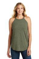 District Made Ladies Perfect Tri Rocker Tank. DT137L-T-shirts-Military Green Frost-XS-JadeMoghul Inc.