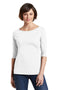 District Made Ladies Perfect Weight 3/4-Sleeve Tee. DM107L-T-shirts-Bright White-4XL-JadeMoghul Inc.