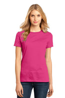 District Made Ladies Perfect Weight Crew Tee. DM104L-Ladies-Dark Fuchsia-M-JadeMoghul Inc.