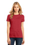 District Made Ladies Perfect Weight Crew Tee. DM104L-T-shirts-Classic Red-L-JadeMoghul Inc.