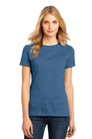 District Made Ladies Perfect Weight Crew Tee. DM104L-T-shirts-Maritime Blue-4XL-JadeMoghul Inc.