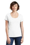 District Made Ladies Perfect Weight Scoop Tee. DM106L-T-shirts-Bright White-4XL-JadeMoghul Inc.