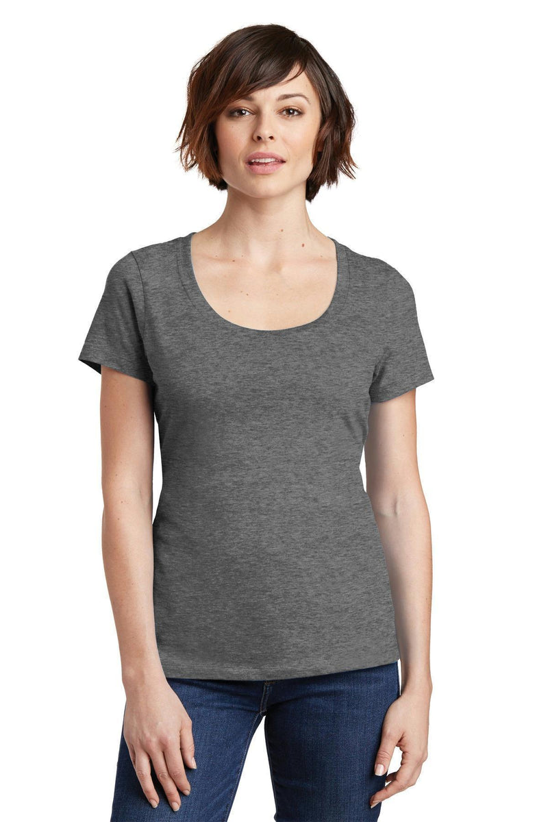 District Made Ladies Perfect Weight Scoop Tee. DM106L-T-shirts-Heathered Nickel-4XL-JadeMoghul Inc.