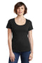 District Made Ladies Perfect Weight Scoop Tee. DM106L-T-shirts-Jet Black-4XL-JadeMoghul Inc.