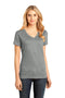 District Made - Ladies Perfect Weight V-Neck Tee. DM1170L-T-shirts-Heathered Nickel-4XL-JadeMoghul Inc.