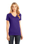 District Made - Ladies Perfect Weight V-Neck Tee. DM1170L-T-shirts-Purple-4XL-JadeMoghul Inc.