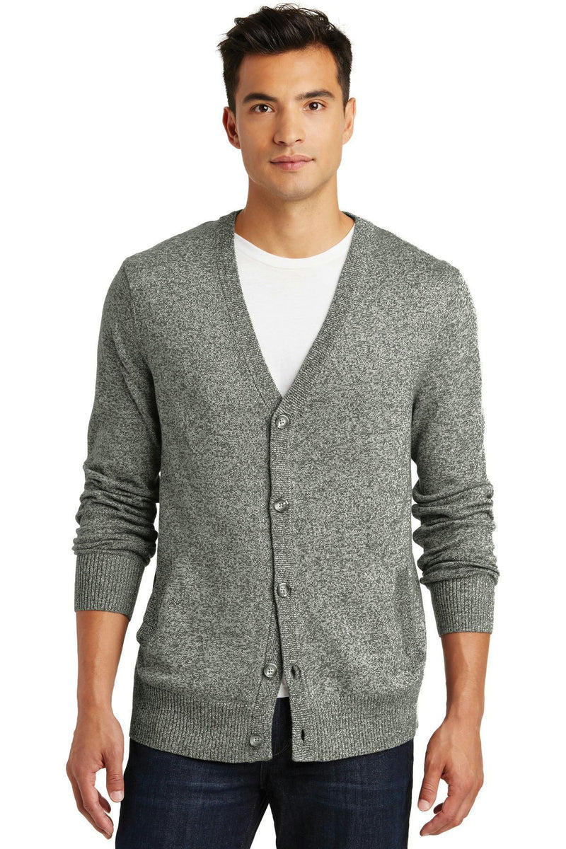 District Made - Mens Cardigan Sweater. DM315-Polos/knits-Warm Grey-4XL-JadeMoghul Inc.