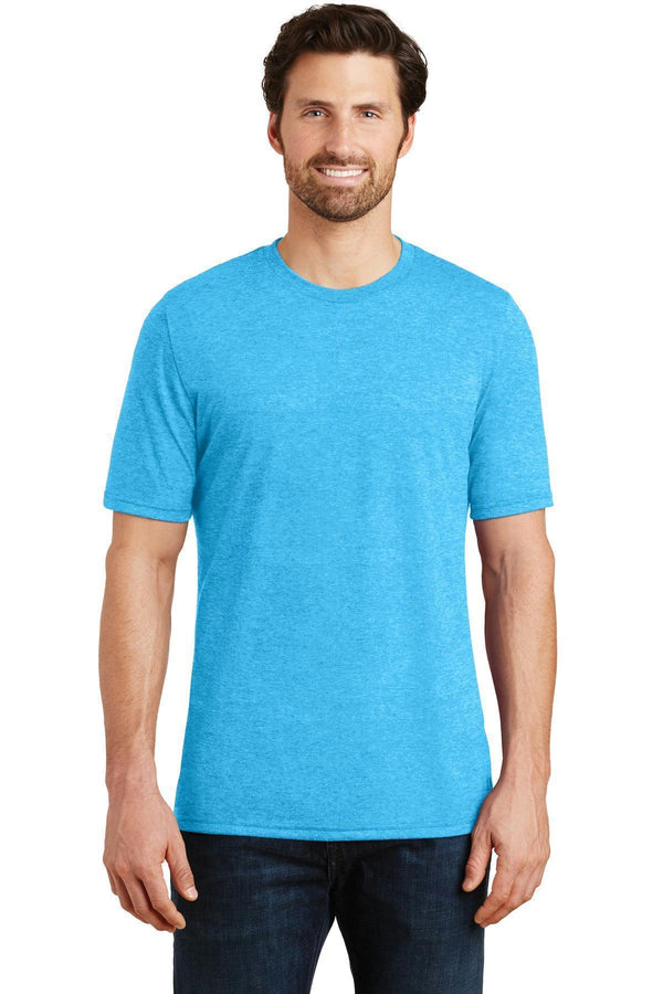 District Made Mens Perfect Tri Crew Tee. DM130-T-shirts-Turquoise Frost-4XL-JadeMoghul Inc.