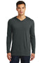 District Made Men's Perfect Tri Long Sleeve Hoodie. DM139-T-shirts-Black Frost-XL-JadeMoghul Inc.