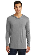 District Made Men's Perfect Tri Long Sleeve Hoodie. DM139-T-shirts-Grey Frost-4XL-JadeMoghul Inc.