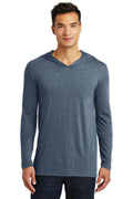 District Made Men's Perfect Tri Long Sleeve Hoodie. DM139-T-shirts-Navy Frost-4XL-JadeMoghul Inc.
