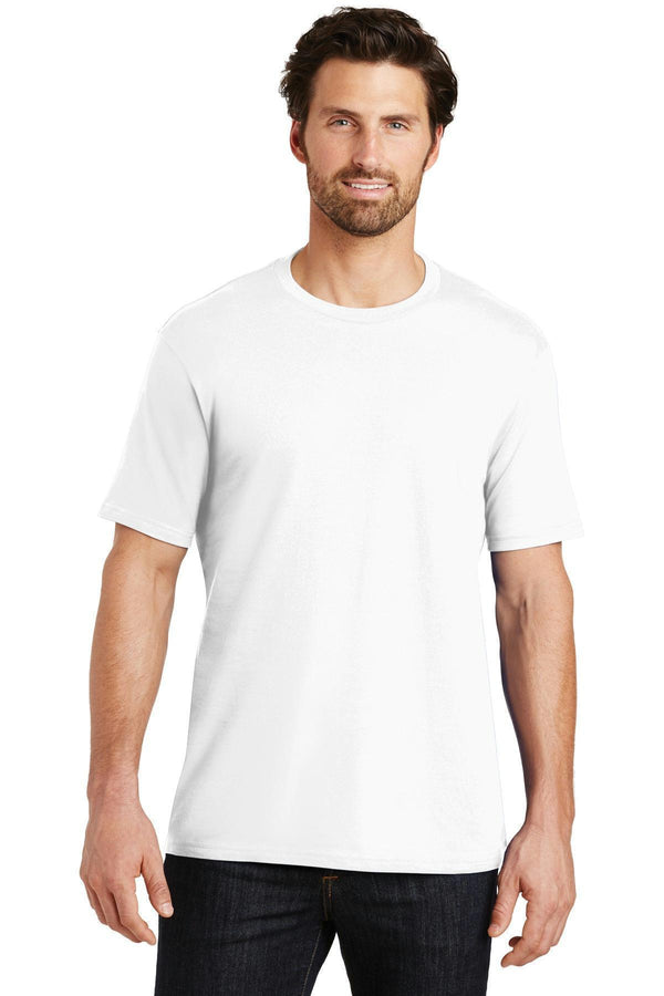 District Made Mens Perfect Weight Crew Tee. DT104-T-shirts-Bright White-S-JadeMoghul Inc.