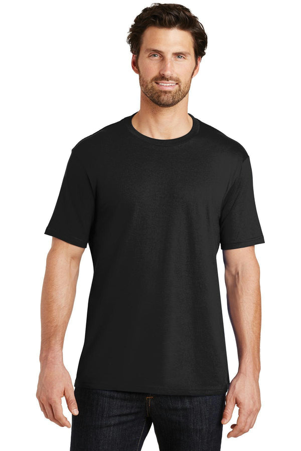 District Made Mens Perfect Weight Crew Tee. DT104-T-shirts-Jet Black-L-JadeMoghul Inc.