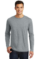 District Made Men's Perfect Weight Long Sleeve Tee. DT105-T-shirts-Heathered Steel-4XL-JadeMoghul Inc.