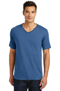 District Made Men's Perfect Weight V-Neck Tee. DT1170-T-shirts-Maritime Blue-4XL-JadeMoghul Inc.