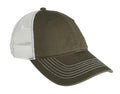 District - MeshBack Cap. DT607-Caps-Army/ White-OSFA-JadeMoghul Inc.