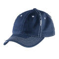 District Rip and Distressed Cap DT612-Caps-New Navy/Light Blue-OSFA-JadeMoghul Inc.